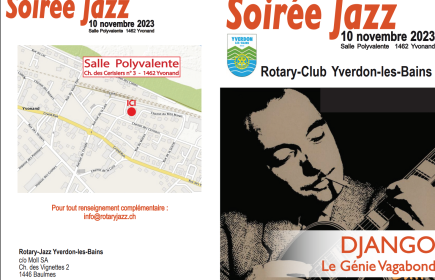 Soirée Jazz du 10 novembre 2023 en faveur de l'association
PluSport - Sport handicap