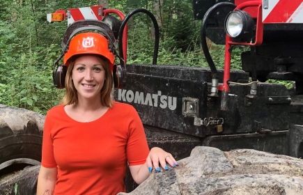 Amanda Crisinel-Ruch, one of the few forest rangers in Switzerland, has been passionate about the forest since she was a child